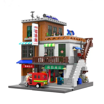 

2707PCS City Street Series Building Blocks Chinese Architecture Idea Village Model Bricks Assembly Toys for Children Gift
