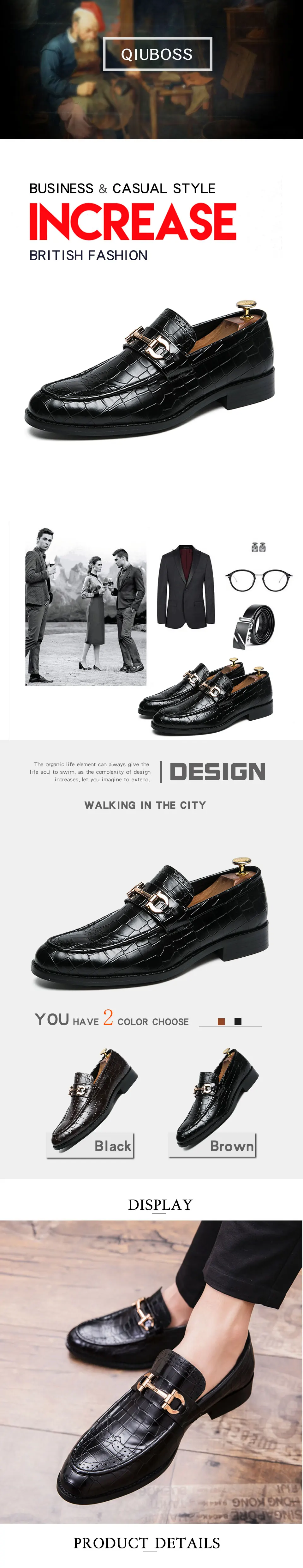 Мужская обувь Формальные модельные туфли Masculino кожа коричневый элегантный роскошный костюм обувь большой размер дропшиппинг Мода Плюс Размер 39-48