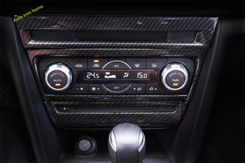

Multimedia Air AC Conditioning Knob CD Panel Decoration Accessories Cover Trim Fit For Mazda 3 2017 2018 ABS Carbon Fiber Look
