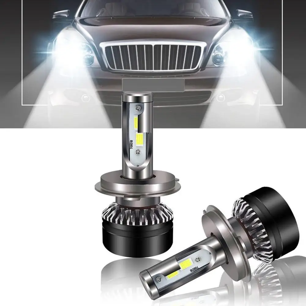 D6-H4 фары автомобиля высокой мощности 6500K супер яркий 4 светодиодный фары автомобиля лампы