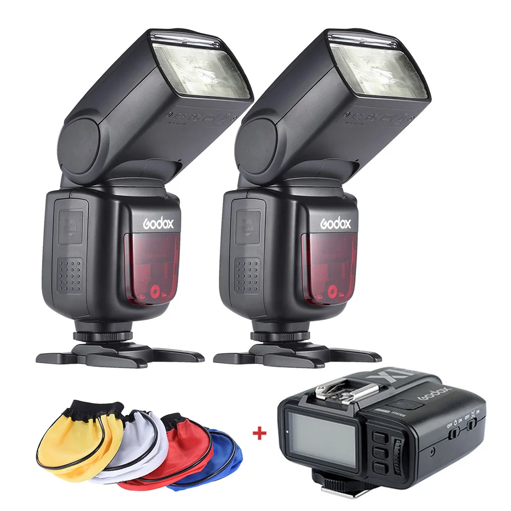 US $470.64 Godox V860IIC ETTL 18000S HSS Master Slave GN60 Speedlite Flash With X1TC TTL 18000s Flash Trigger For Canon EOS Cameras