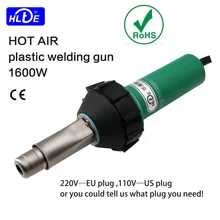 HLTE-D16 1600W Plastic Welder Hot Air Torch Heat Gun Lassen Pp/Pe/Pvc Hot Gesmolten Buizen, plastic Vellen, Vinyl Vloer, Geomembrane
