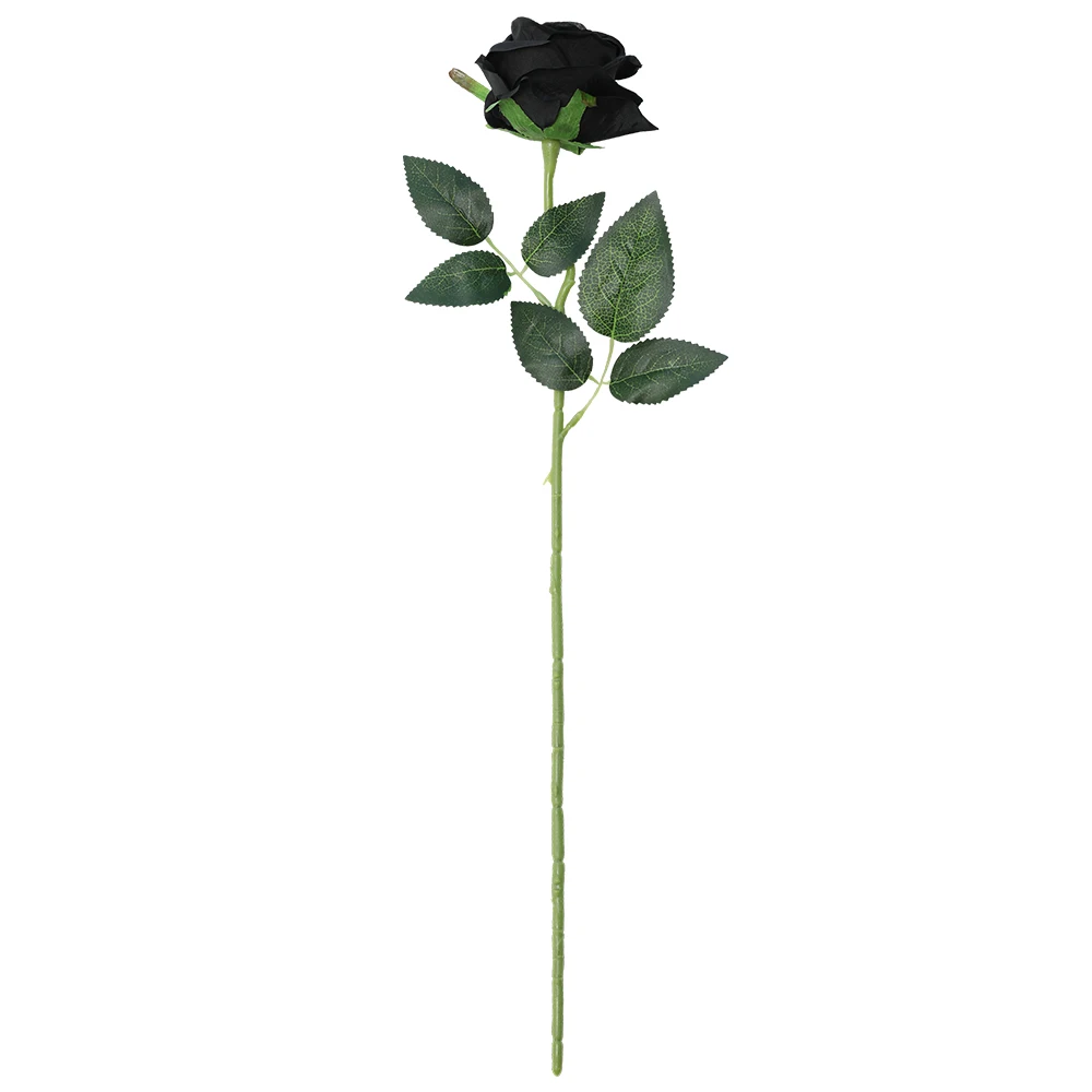 Gradient Black CHENCHENG 48 см искусственные розы поддельные розы сухоцветы шелковые цветы искусственные растения для украшения свадьбы декоративные цветы - Цвет: Gradient Black