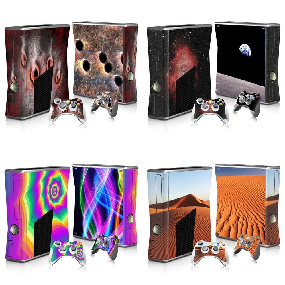 Защитная Наклейка Colorskin для Microsoft Xbox 360 Slim и 2 шт. наклеек контроллеров s XBOX SLIM |