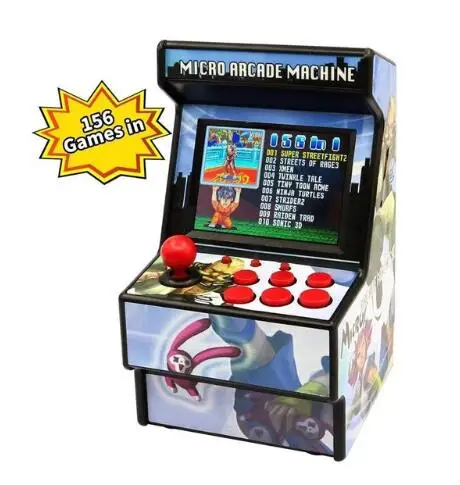 New Retro Mini Arcade Handheld Game Console 16 Bit Game Player Built-in 156 Classic Video Game Console Support TV Output 