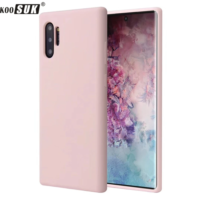 Чехол для samsung Galaxy Note 10 + Plus Pro 8 9 чехол телефона жидкий силиконовый шелковистый