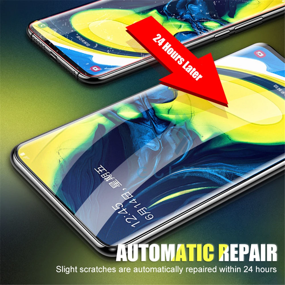 28D полностью изогнутая Гидрогелевая пленка для samsung Galaxy A10 A20 A30 A40 A50 A60 S A70 M30S M20 Защитная мягкая пленка