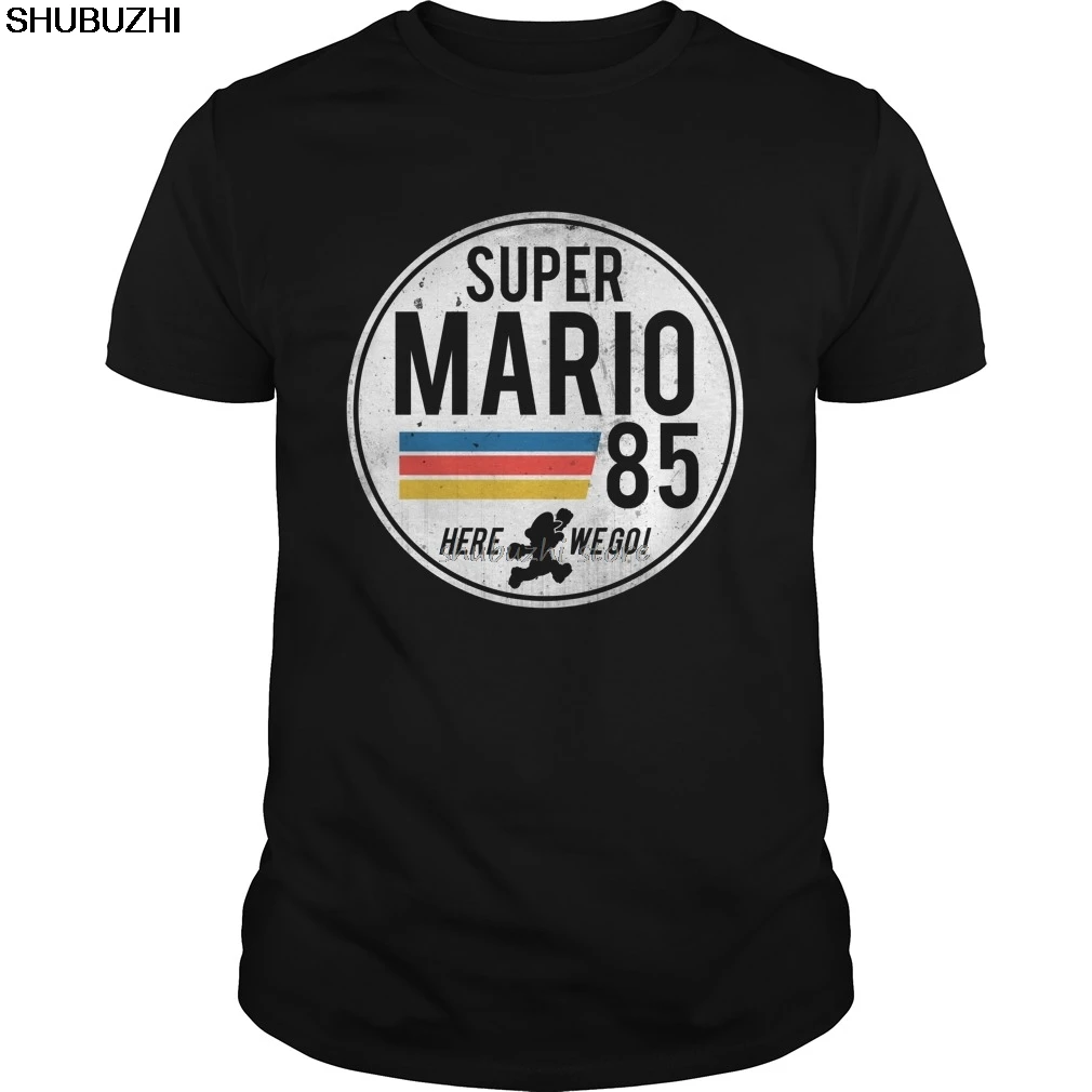Забавная Мужская футболка женская новинка классная Super Mario 85 брендовая хлопковая