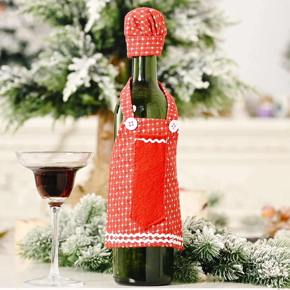 Wjsdsg Pull de Noël en tricot pour bouteille de vin