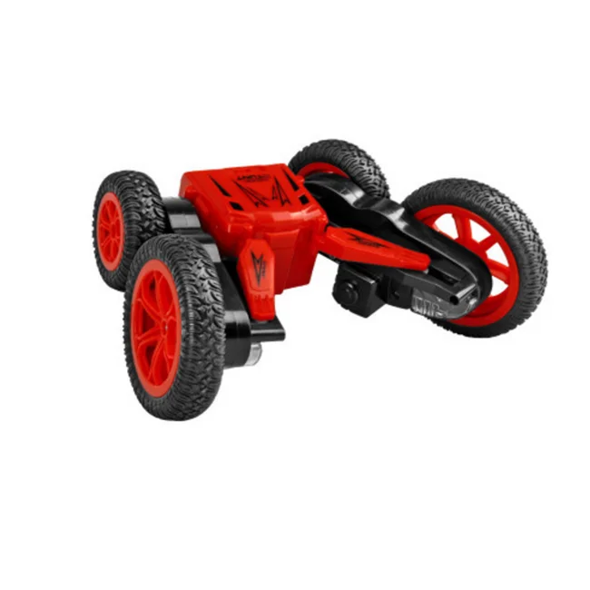

4 Channe 2.4G Electric RC Car rotating double-sided stunt car with light dump truck child charging deformation toy