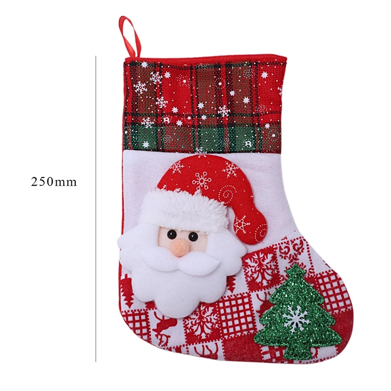 Santa Snowman Pendant Christmas Ornaments New Year Socks Christmas Decorations for Home Merry Christmas Tree Decorations Navidad