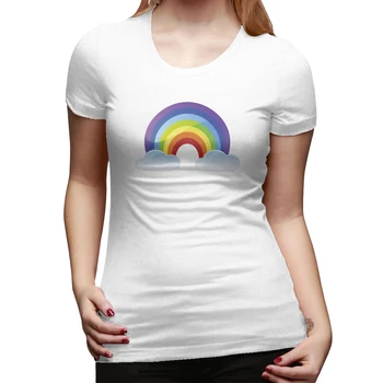 

2020 new T-shirt Cartoon Cute Rainbow Print Top Summer Casual Fashion Women T-Shirt