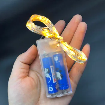 

Copper Battery 10M Garland Micro led Christmas Fairy Decoration 3M Wire luces 2M Light 5M Lights Led String