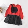 Menoea Autumn Kids Dresses For Girls Knitted Dress Girls Long Sleeve Baby Girl Ceremony Party Birthday Dress Children Clothing ► Photo 3/6