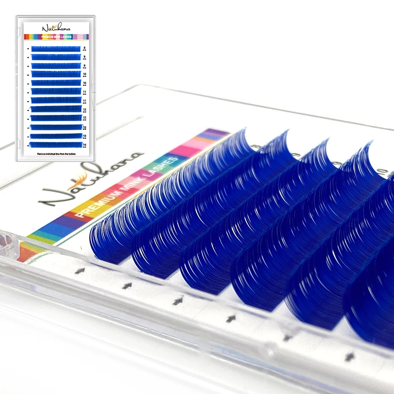Blue False Eyelashes