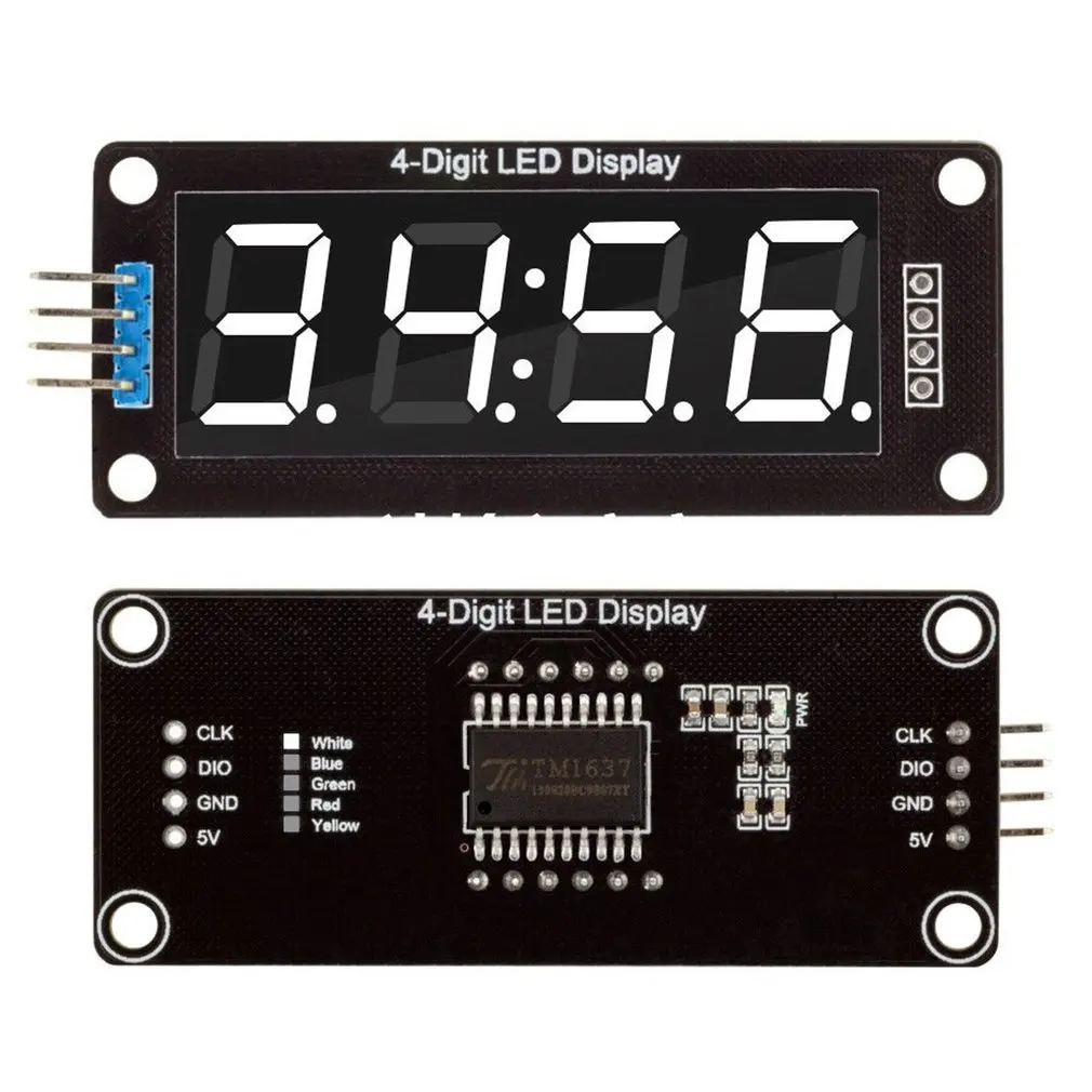 0 56 'дюймовый TM1637 4Bit цифровой светодиодный 7 сегментный дисплей с часами для