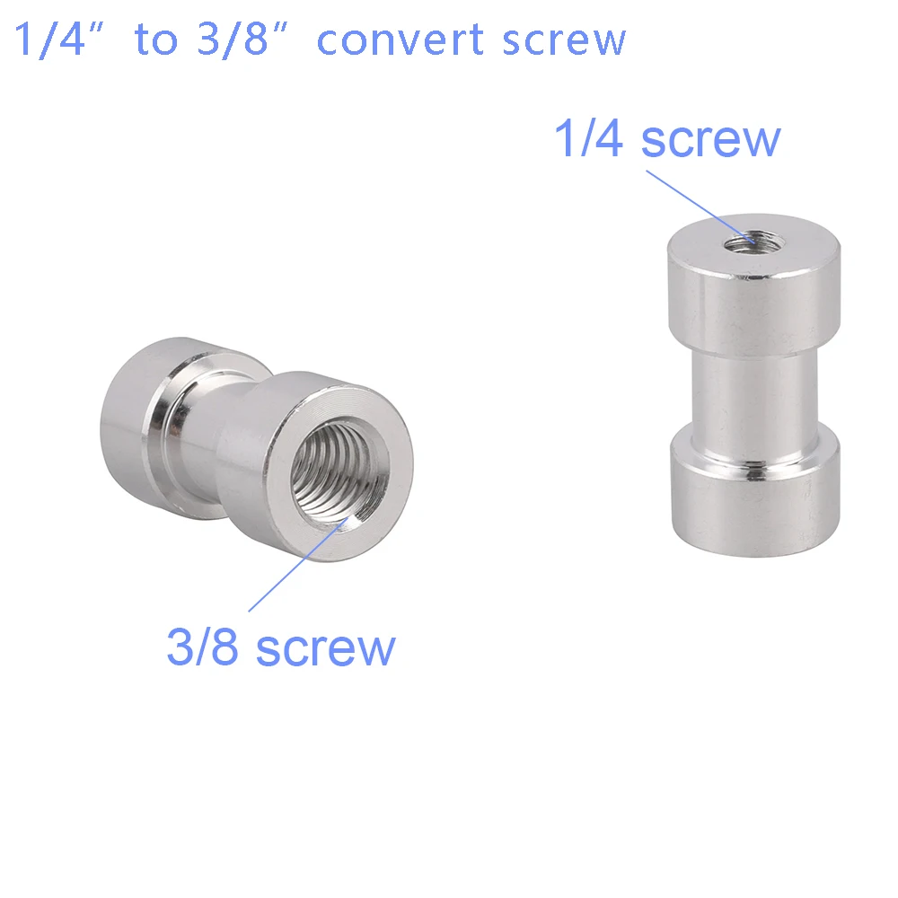 

DSLR Camera Accessories 1/4 to 3/8 Converting Screw for Canon/Nikon/Sony/Yongnuo Tripod Flash Bracket Photo Studio Accessory