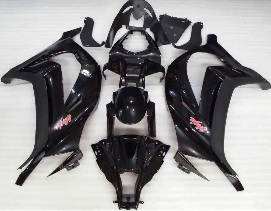 Литьевая форма) ABS полный обтекатель комплект подходит для Kawasaki Ninja ZX-10R ZX10R 2011- 11 12 13 14 15 Обтекатели стиль черный