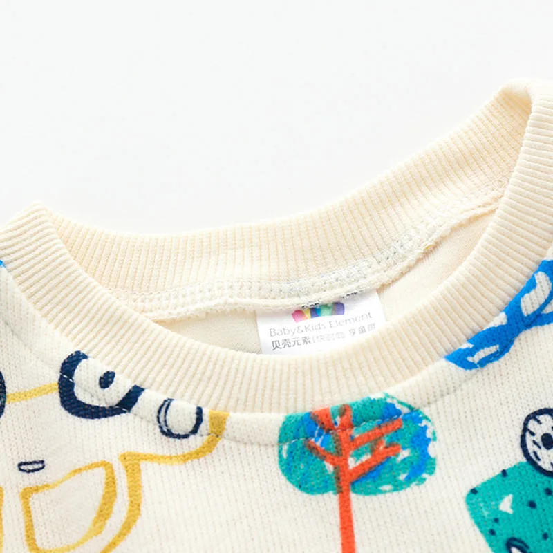 Kids Sweater Kids Hoodie Sweatshirts Baby Car Sweatershirt Spring Kid's Clothes Toddler Fashion Print Tops For Boys 2 5 7year