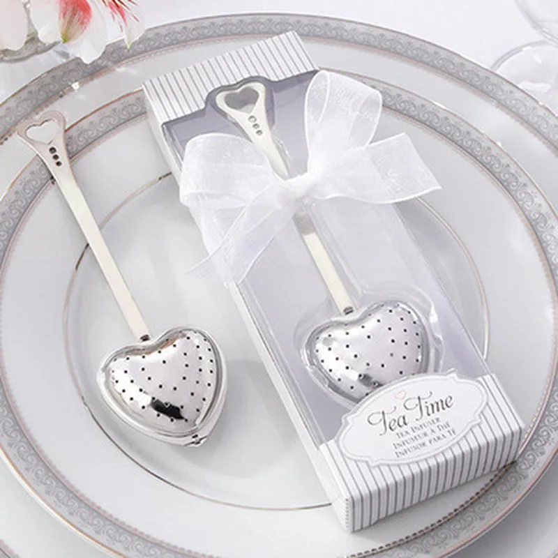 1 Pc Heart Design Stainless Steel Spoon Tea Infuser Filter Wedding Souvenir Bridal Shower Favor Gift 1 Pc Heart Design Stainless Steel Spoon Tea Infuser Filter Wedding Souvenir Bridal Shower Favor Gift