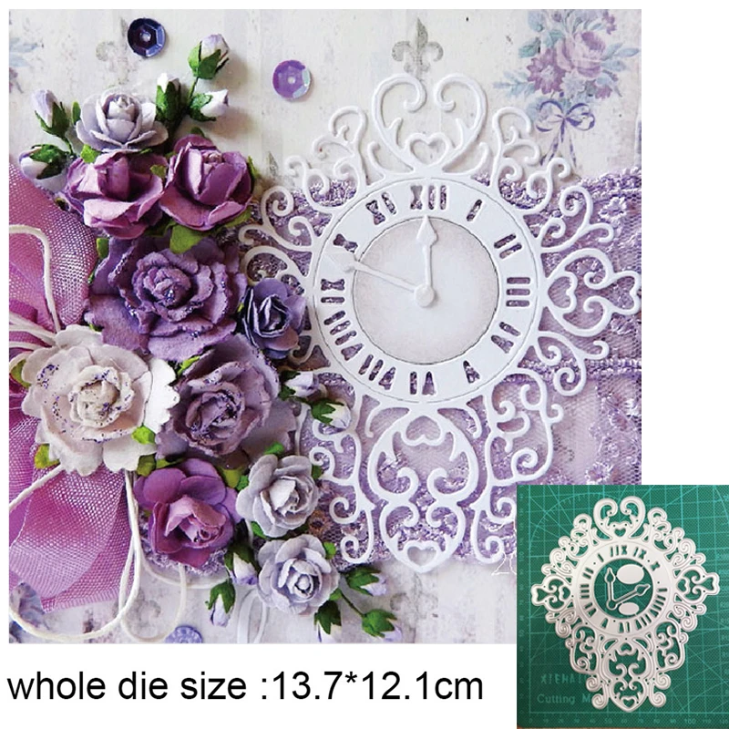 

Metal Cutting Dies Lace clock frame Stencils dies for DIY Scrapbooking dies Paper Album Card Making Embossing Die Cut craft dies