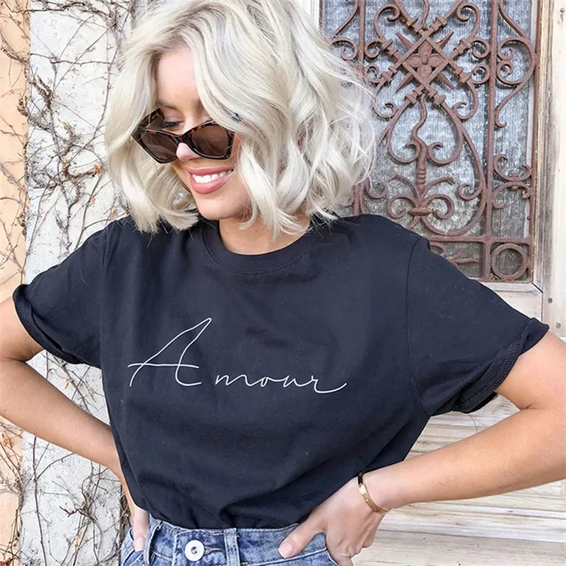 

2020 Women T-Shirt Cotton Casual Short Sleeve Tees Female tshirt Harujuku O Neck Girls Letter Print Tops