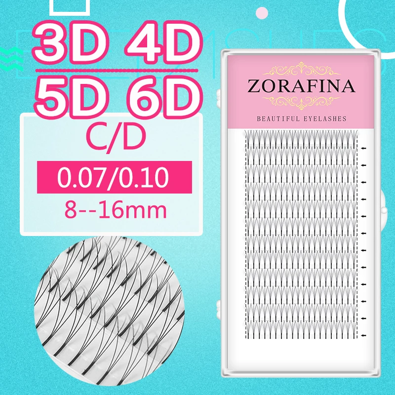 ZORAFINA 3D 4D 5D 6D 10D ресницы для наращивания ресниц индивидуальные ресницы Заводской магазин накладные глаза