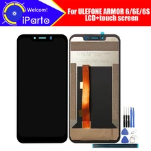 6.2 polegada ulefone armadura 6 display lcd + digitador da tela de toque assembléia 100% original novo lcd digitador toque para armadura 6e/6s ferramentas