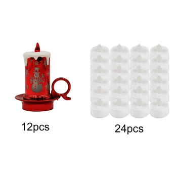 

Home Flameless Night Table Battery Powered Party Gifts Acrylic LED Electronic Christmas Decor Wedding Candle Light Romantic