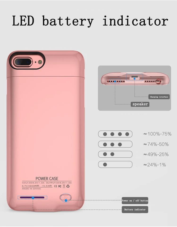 JAVY портативное зарядное устройство для iPhone 6 S 7 8 Plus, чехол для зарядного устройства для iPhone X R Max, портативная Магнитная подставка