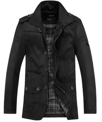 

Plus-sized-Mid-length Jacket Fat Men'S Wear Business Fashion Plus-sized Coat