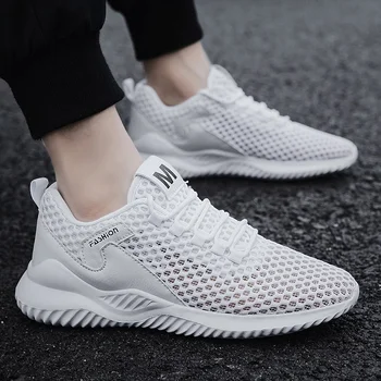 

2020 New Summer Breathable Mesh Sneakers Men's Shoes Sports Shoes Sneakers Black White Sneakers Casual trainers tennis Designer