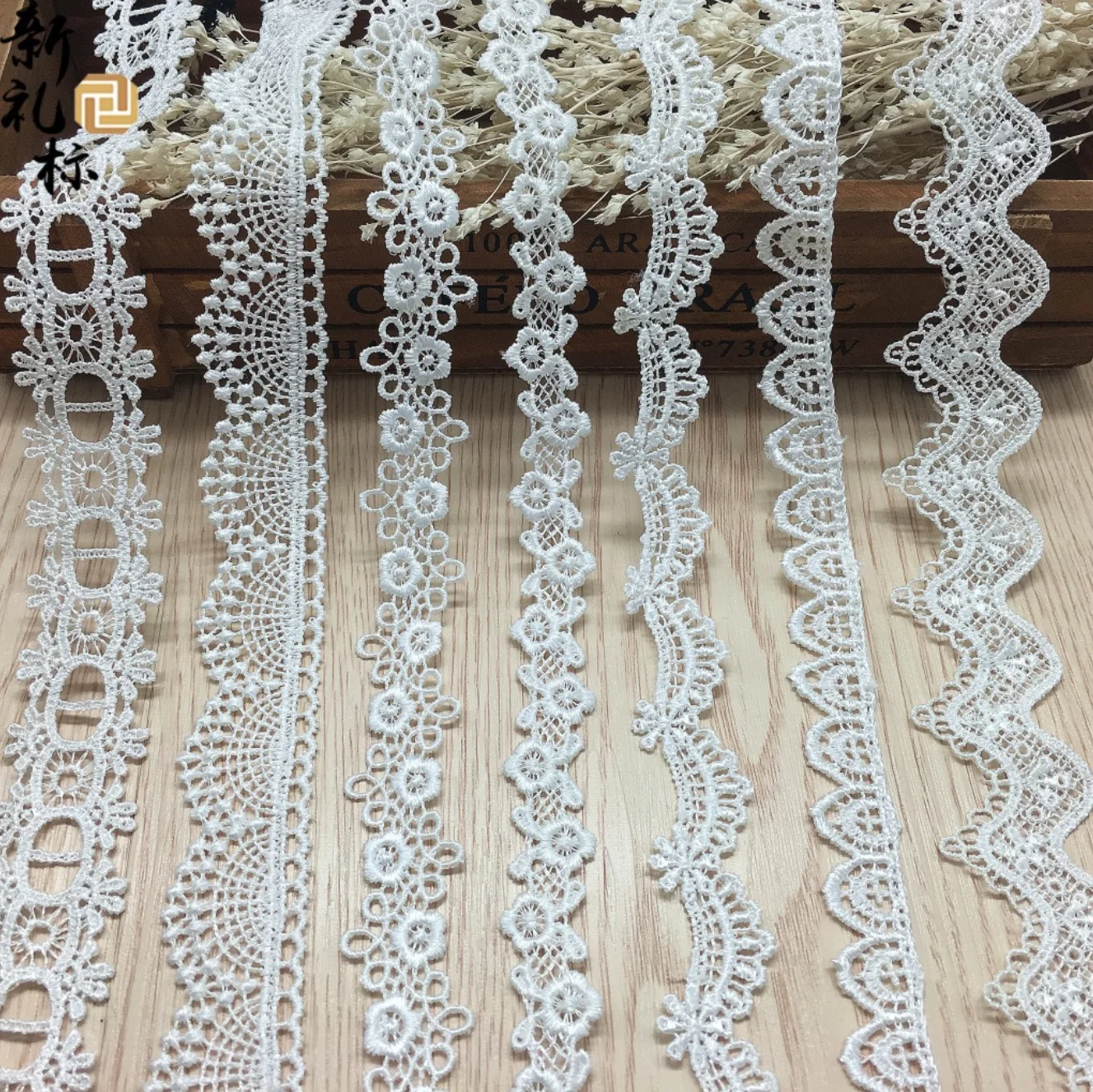 Water Soluble Lace Ribbon Embroidery Flower Lace Fabric Trim Decoration 15 Yards 7 Styles DIY Sewing Crafts Clothing Accessories lace fabric lace ribbon lace garment accessories lace sewing supplies lace decoration lace accessories lace sewing accessories clothing accessories