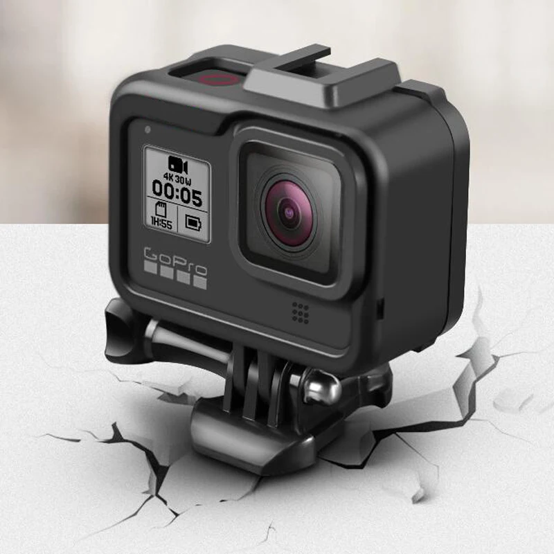 Новинка, аксессуары для Go Pro, для GoPro Hero 8, Черная Спортивная Экшн-камера, пластиковая стандартная защитная рамка, чехол, крепление для Gopro