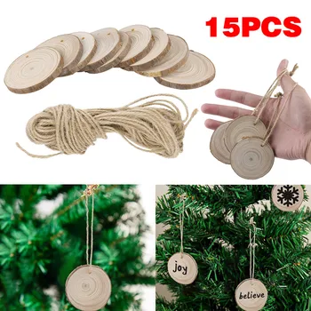 

Mini decor Christmas Hanging Display Wood DIY Picture Photo Frame Wall Decor Artworks Print Organizer Ornament New Year Gifts