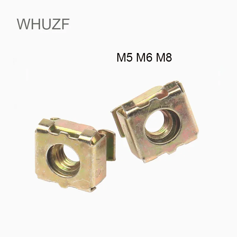 WHUZF Бесплатная доставка 50/100 шт. M4 M5 M6 M8 стальная кварцевая плавающая гайка кассета