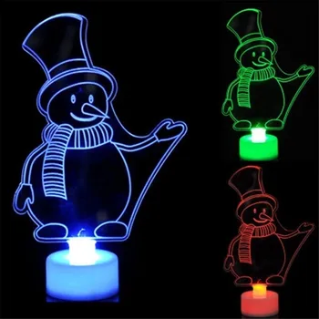 

LED Night Light Christmas Themed Cartoon Colorful Acrylic Desk Lights for Cafe New 15x8.8x3cm Christmas gift Dropship #1643