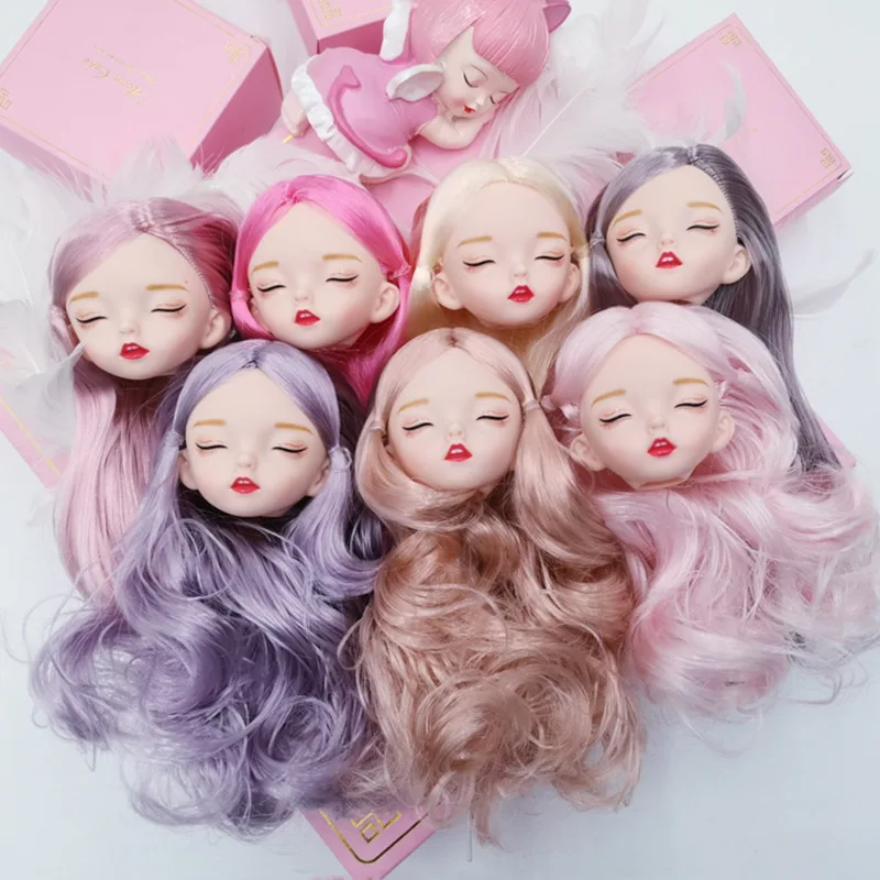 Модная Кукла BJD 21 подвижная шарнирная кукла 28 см Спящая Детская с розовым париком телесного цвета игрушки