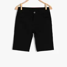 Koton/детские черные джинсовые шорты для мальчиков