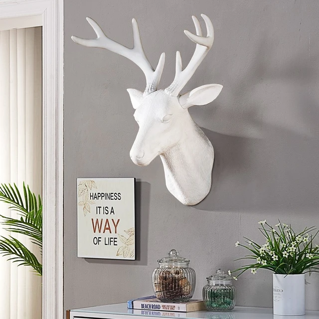 Deer Head Mounted Hanging Wall, Animal Heads Hanging Wall