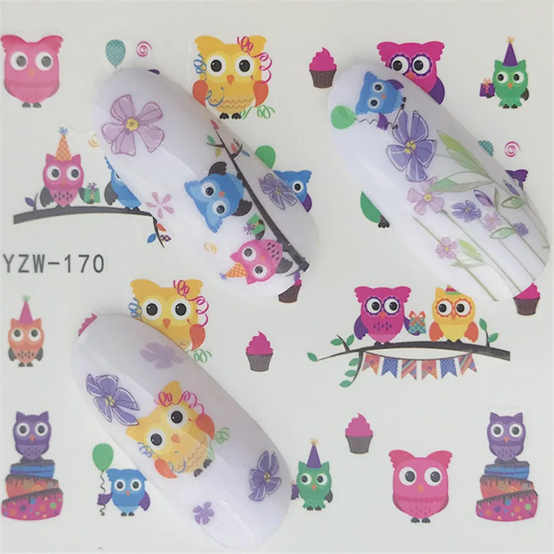 Стиль наклейки для ногтей Yzw132 полностью Цветочные наклейки s наклейки для ногтей экологически чистые дышащие наклейки для ногтей