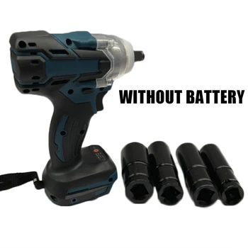 

Rechargeable Wrench Impact Brushless Sockets Black Maintenance Repair Equipment
