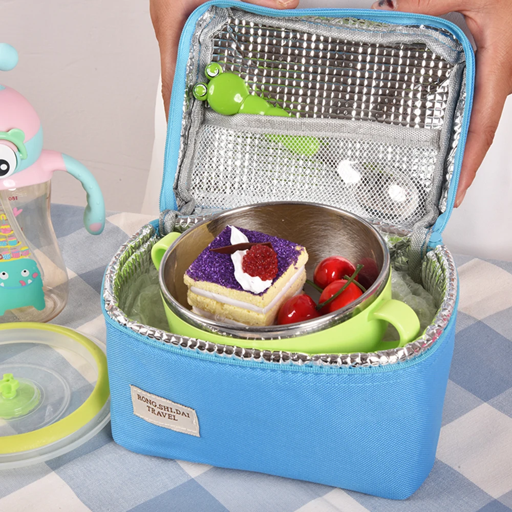 

Oeak Portable Lunch Box Camping Outdoor handbag Cooler Lunchbox Bag Thermal Insulated Lunch Bag picnic Storage Bag