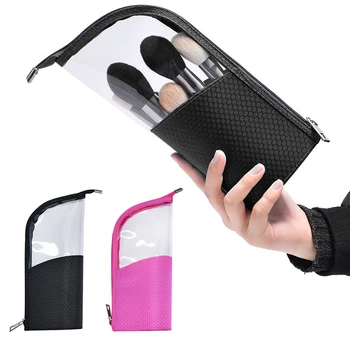 

Waterproof MakeUp Pouch Bags Travel Cosmetic Bag Makeup Brushes Holder Organizer Bag Stand-Up Pencil Case For Female Makeup Bag