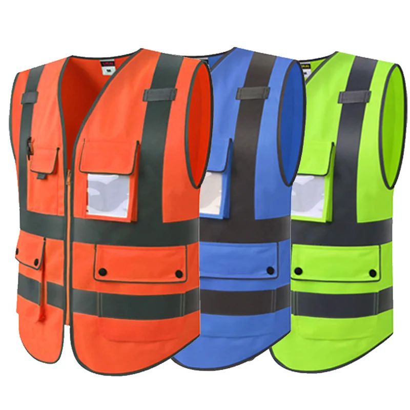 High Visibility Workwear Safety Vest LOGO Printing Workwear Safety ...