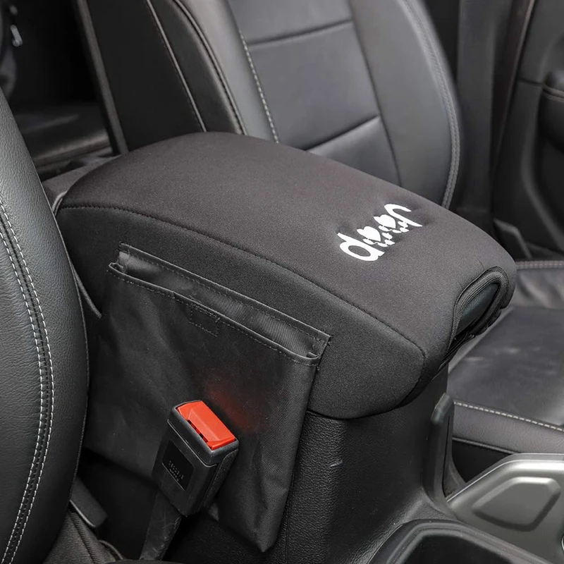 Крышка центральной консоли подлокотник с сумкой для- Jeep Wrangler Jl Jlu 2 двери и 4 двери, аксессуары для интерьера