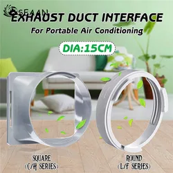 SEAAN 5.9''Exhaust Hose Tube Adaptor Window Duct Pipe Interface Connector Air Conditioner Home Improvement Plumbing Supply SEAAN 5.9''Exhaust Hose Tube Adaptor Window Duct Pipe Interface Connector Air Conditioner Home Improvement Plumbing Supply