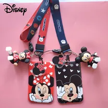 2021 Disney Mickey Maus Stich Kunststoff Karte Hülse ID Abzeichen Fall Klar Bank Kreditkarte Abzeichen Halter Zubehör Schule Büro