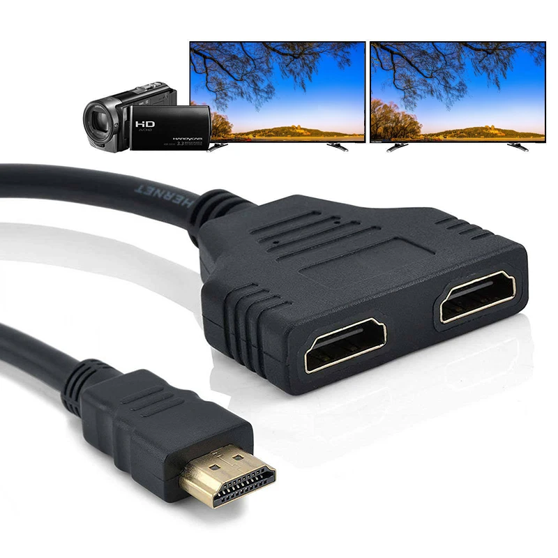 1080P HDMI порт папа мама 1 вход 2 Выход сплиттер кабель адаптер конвертер JR