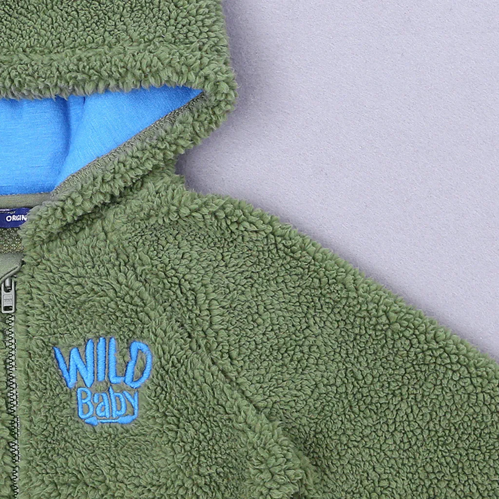ARLONEET/теплая Вельветовая куртка с капюшоном для маленьких мальчиков и девочек; куртка с капюшоном; зимняя верхняя одежда с героями мультфильмов; плотная одежда; CJ09